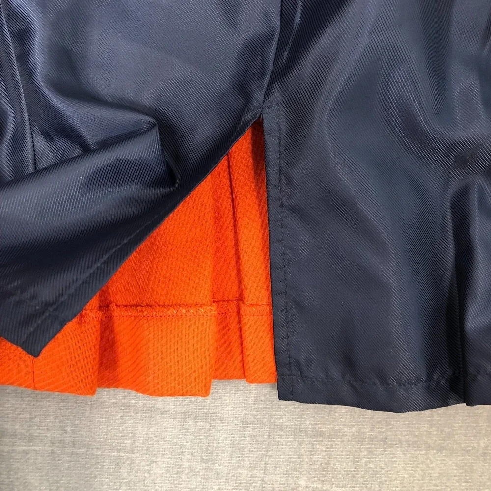Banana Republic Jacket Women Small Orange Double Breasted Pea Coat Gold Buttons